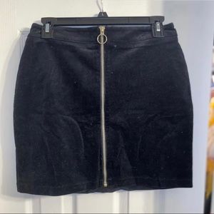 Forever 21 zip up mini skirt medium